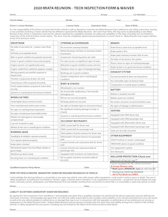 Tech Inspection Form Revised 2020