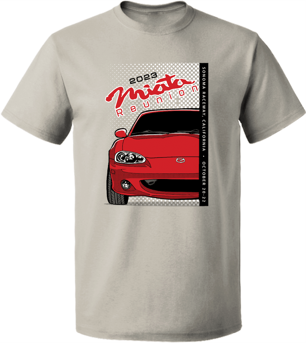 Miata Reunion 2023 T-shirt Front