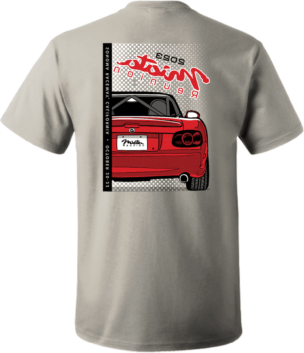 Miata Reunion 2023 T-shirt Back